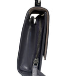 Gucci Grey Patent Leather Flap Mini Shoulder Bag