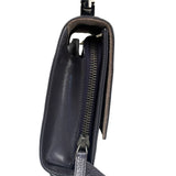 Gucci Grey Patent Leather Flap Mini Shoulder Bag