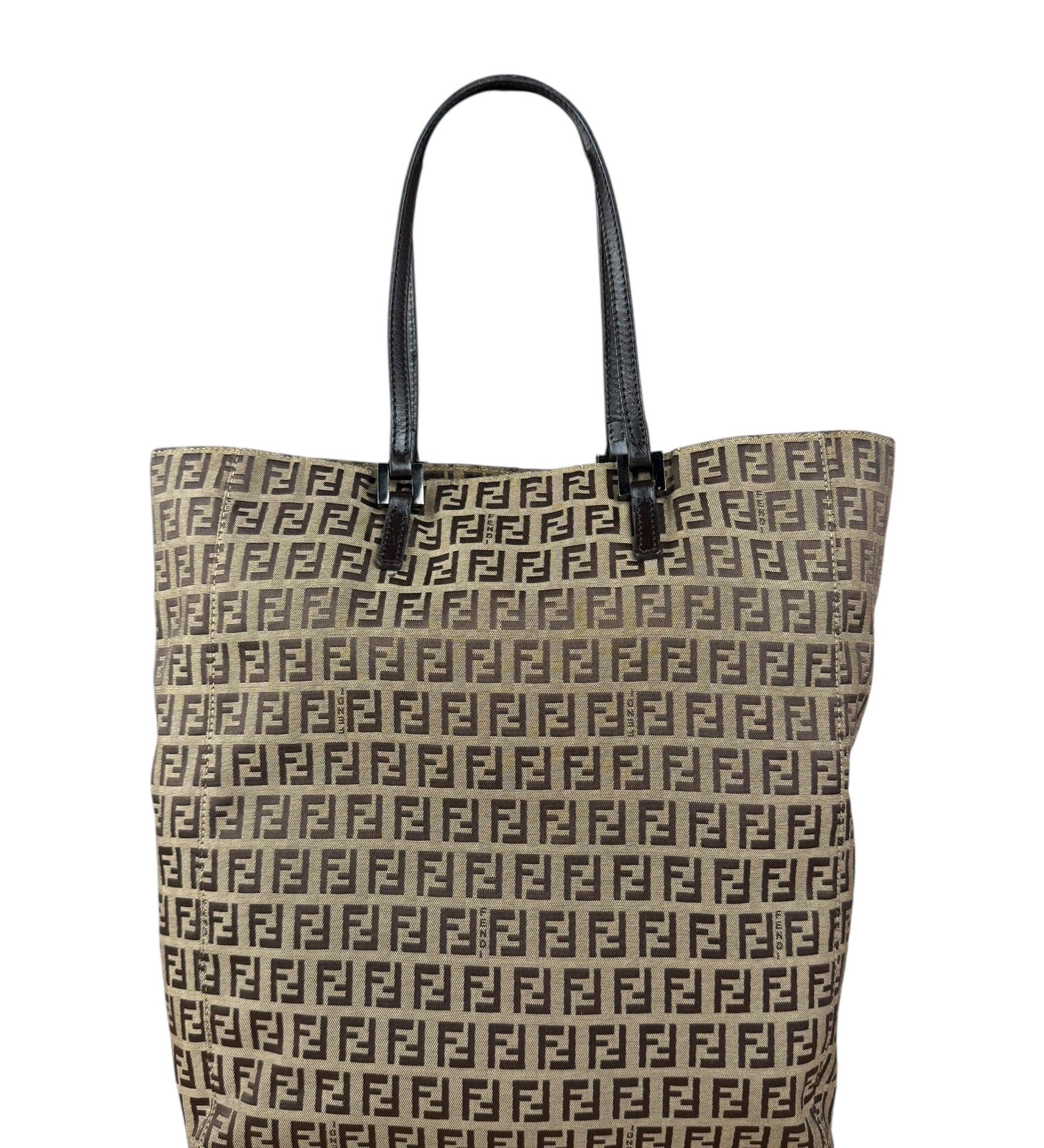 Fendi Vintage FF Canvas Tote Bag