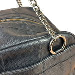 Chanel Black Caviar Chocolate Bar Shoulder Bag