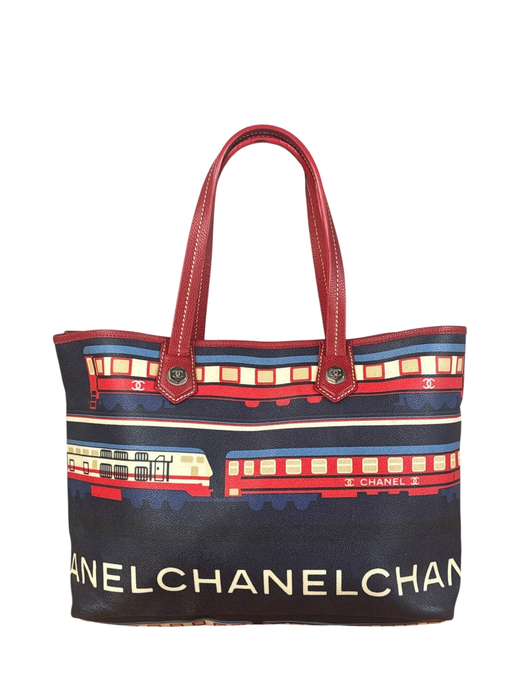 Chanel Multi-Color Leather Central Station Le Train Tote Bag 2007