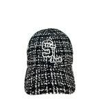 Saint Laurent SL Tweed Embroidered Baseball Cap