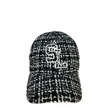 Saint Laurent SL Tweed Embroidered Baseball Cap