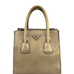 Prada Beige Glace Calf Twin Tote