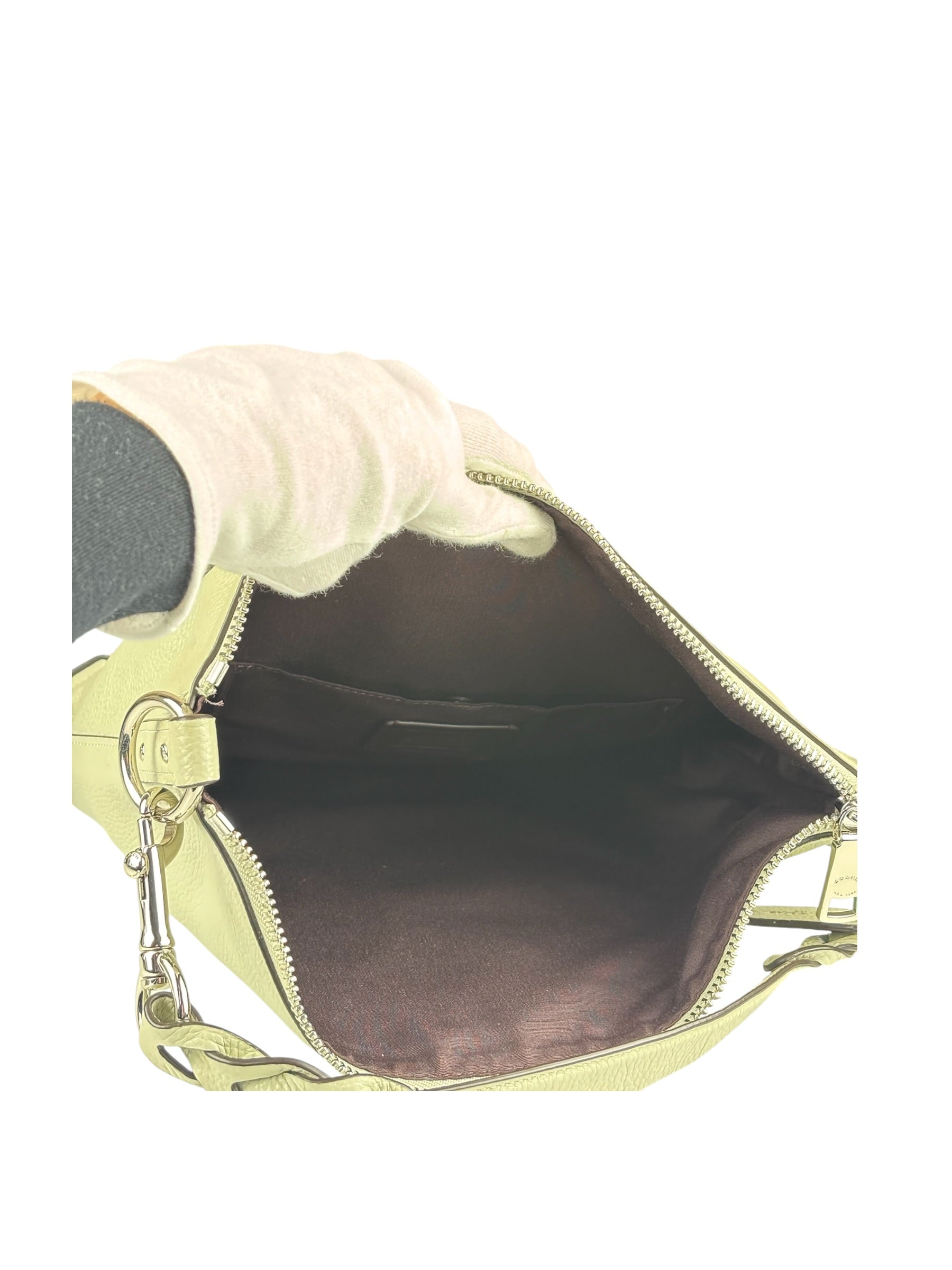 Coach Light Green Leather Laurel Shoulder Bag