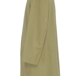 Burberry Vintage Khaki Plaid Lined Mid-Length Coat