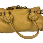 Chloe Yellow Leather Paddington Shoulder Bag