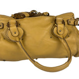 Chloe Yellow Leather Paddington Shoulder Bag