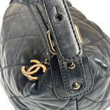 Chanel Black Quilted Lambskin Cloudy Bundle Hobo 2005