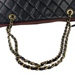 Chanel Vintage Black Quilted Lambskin Shoulder Bag 2010