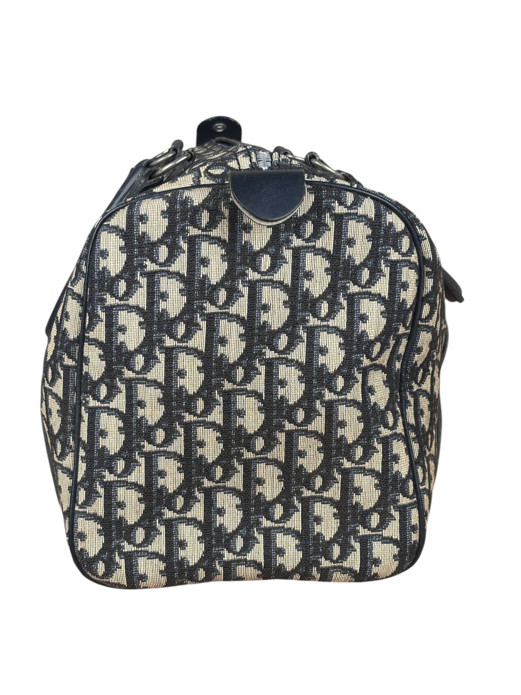 Christian Dior Vintage Trotter Oblique Bowling Mini Boston Hand Bag