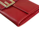 Fendi Red Leather Long Wallet