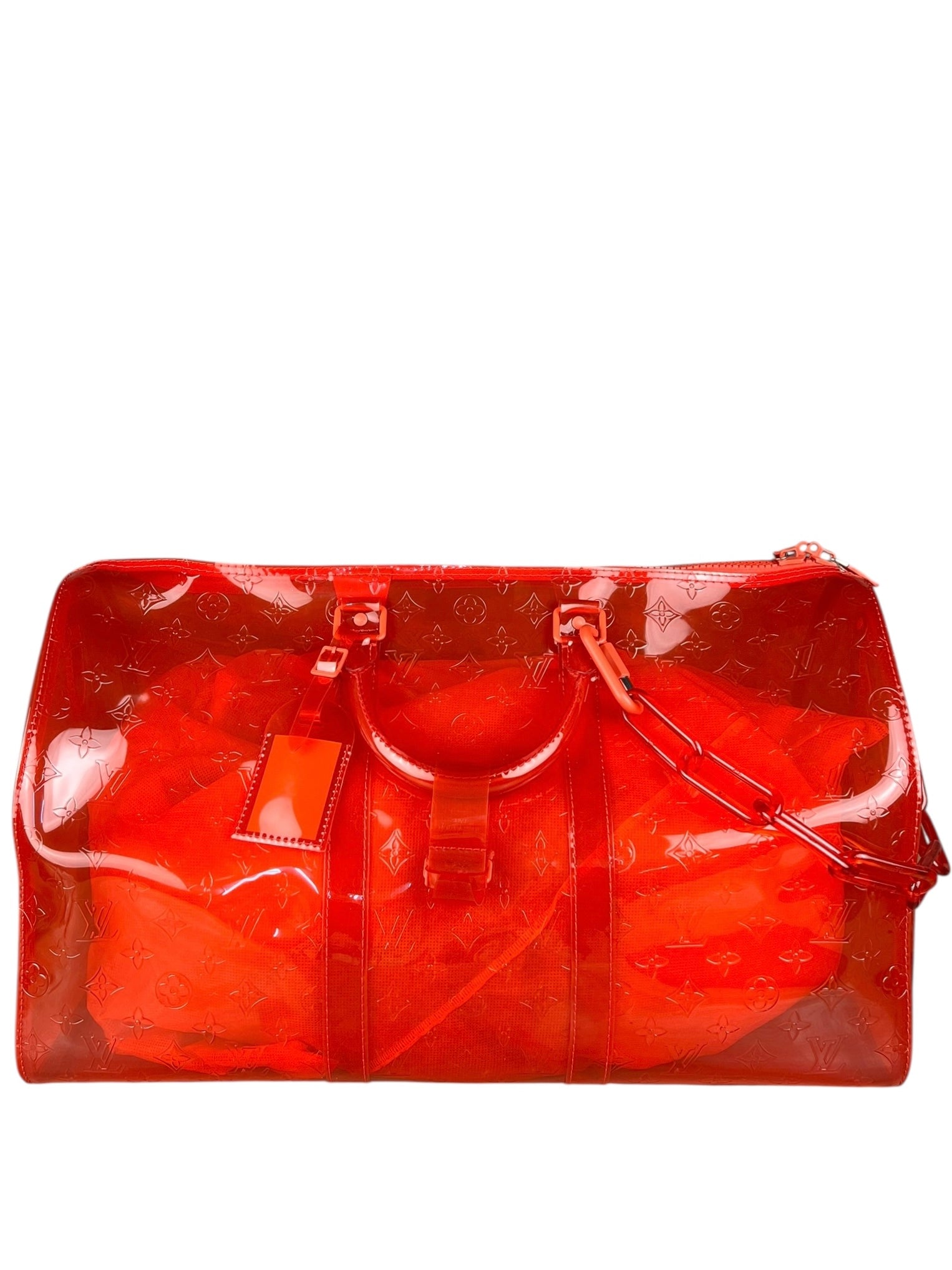 Louis Vuitton X Virgil Abloh Red Monogram PVC Bandouliere 50