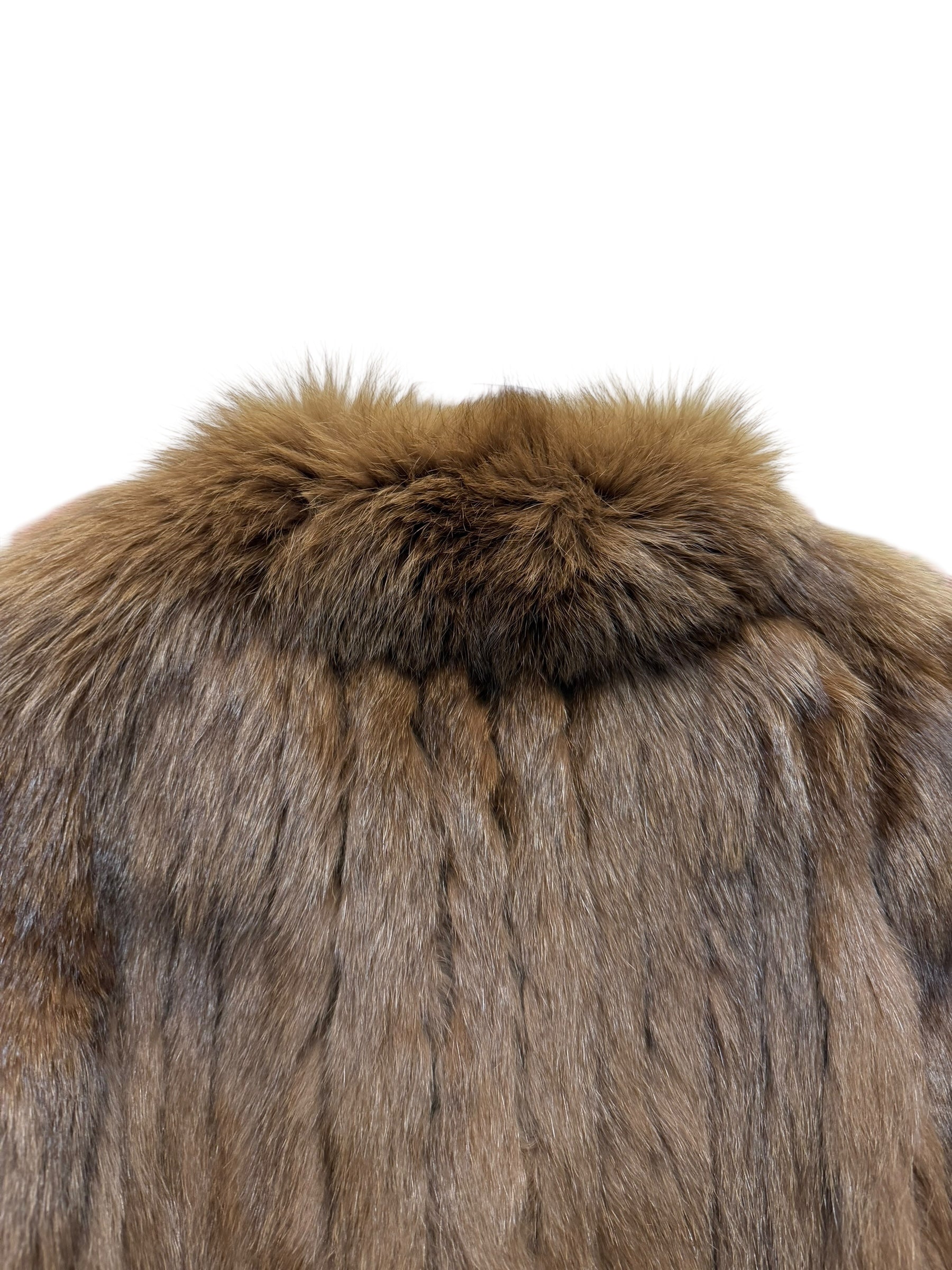 Malvoisie Vintage Brown Fur Coat