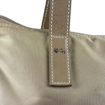 Prada Vintage Beige Nylon Top Handle Bag