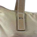 Prada Vintage Beige Nylon Top Handle Bag