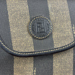 Fendi Vintage Pequin Stripped Sling Bag
