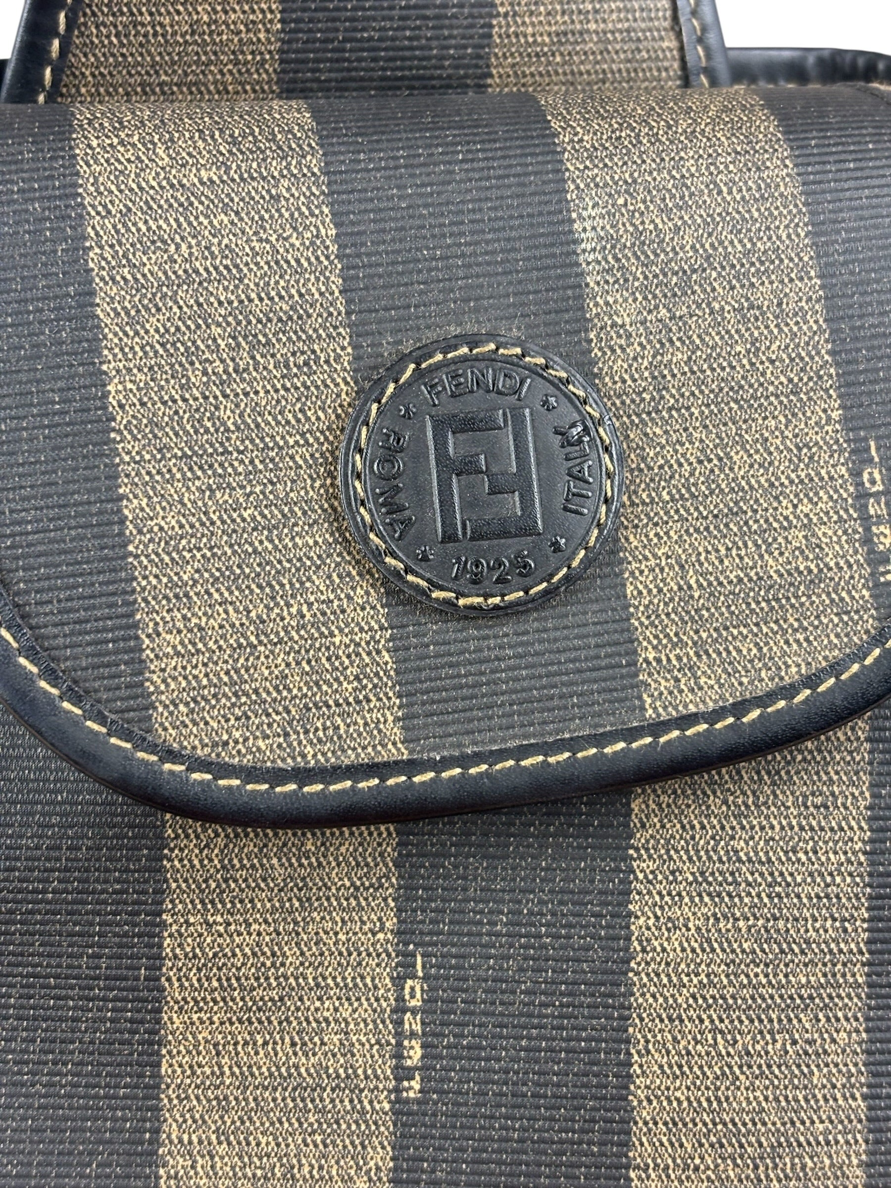Fendi Vintage Pequin Stripped Sling Bag