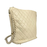 Chanel Ivory Crumpled Leather Vogue Rope Hobo Bag 2019