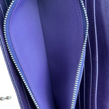 Christian Dior Purple Leather Diorama Wallet on Chain Bag
