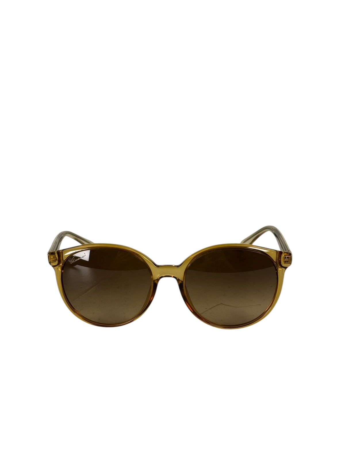 Gucci Brown Translucent GG3697/S Round-To-Oval Sunglasses