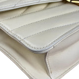 Chanel Beige Gabrielle Chevron Medal Flap 2011