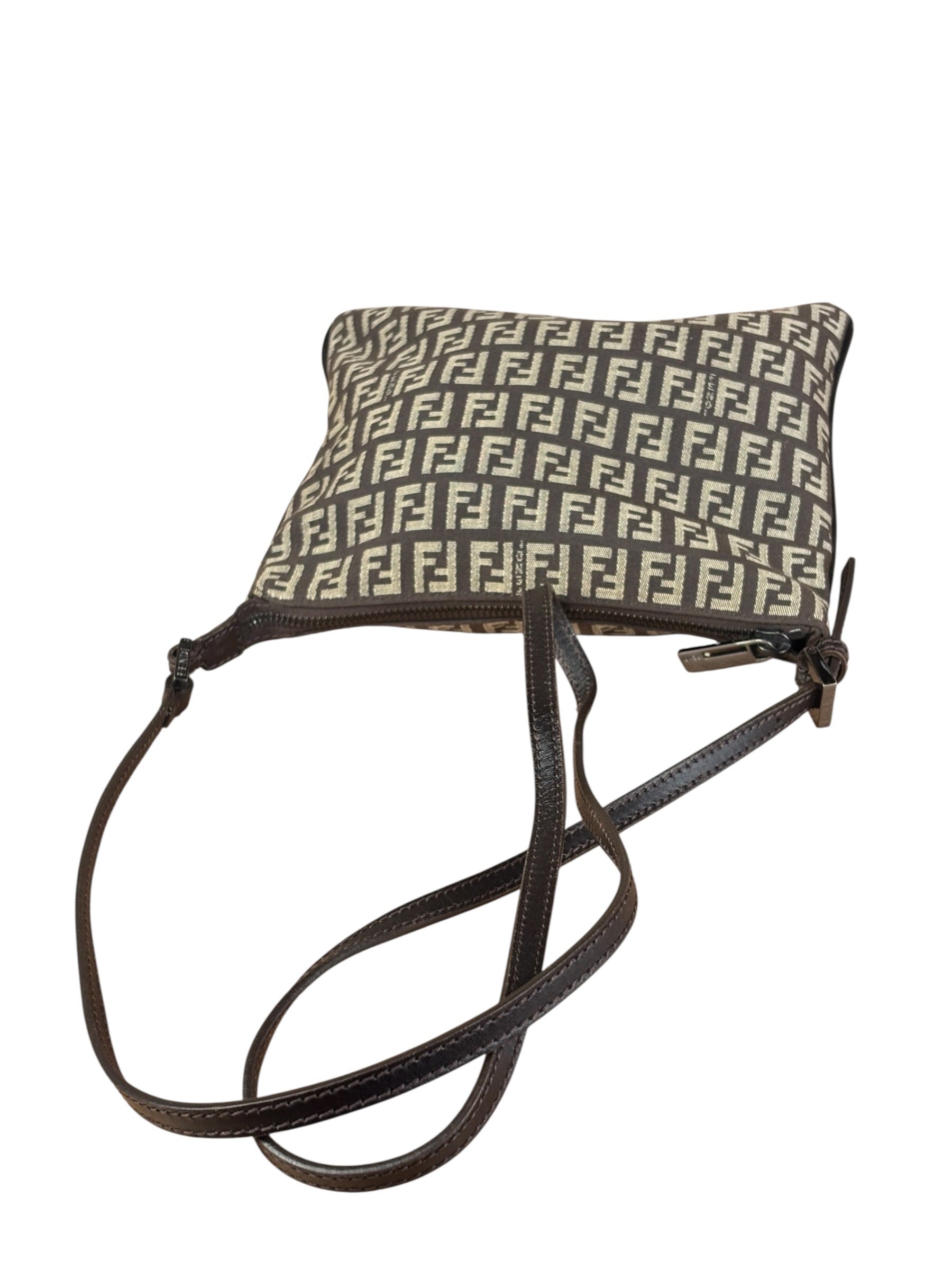 Fendi Vintage Brown Zucca Crossbody