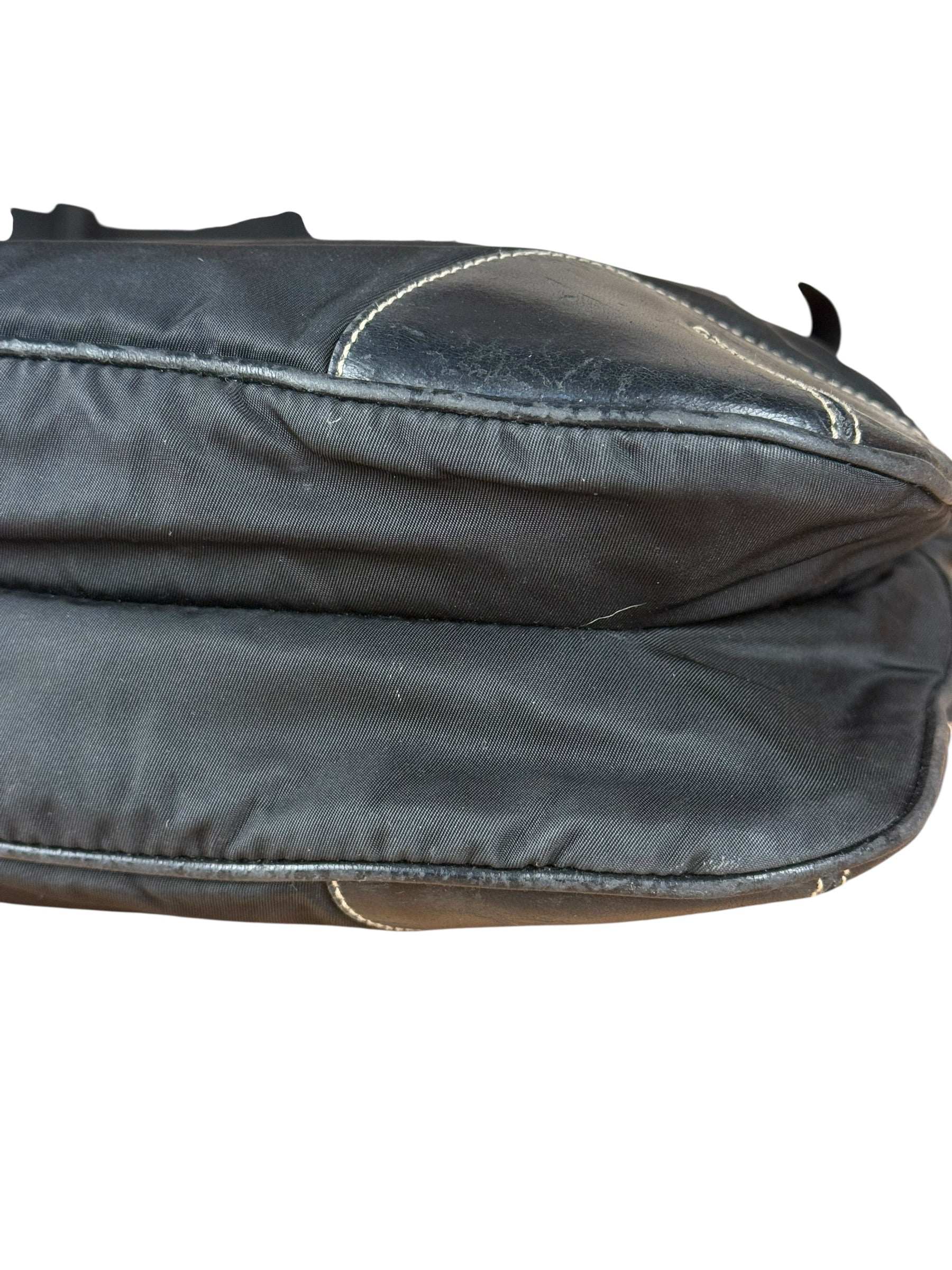 Prada Vintage Black Nylon Crossbody Bag