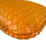 Bottega Veneta Orange Leather Intercciato Hobo Bag