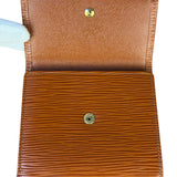 Louis Vuitton Brown Leather Elise Compact Wallet