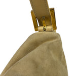 Fendi Beige Suede/Leather Trim Baguette