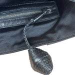 Bottega Veneta Vintage Blue Leopard Chenille Shoulder/Hand Bag