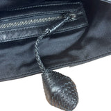 Bottega Veneta Vintage Blue Leopard Chenille Shoulder/Hand Bag