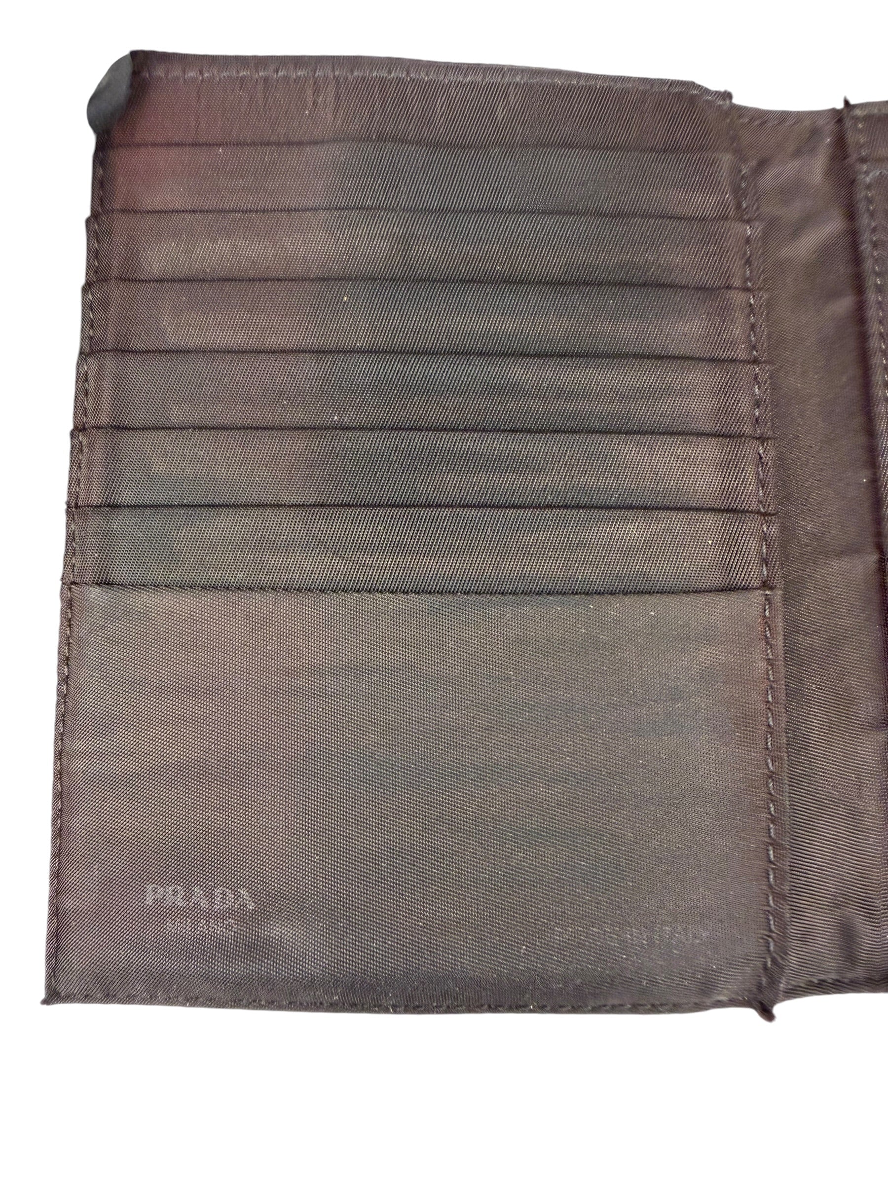 Prada Vintage Nero Tessuto Sport Wallet