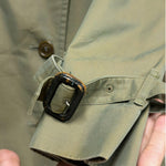 Burberry Vintage Sage Green Trench Coat