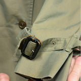 Burberry Vintage Sage Green Trench Coat