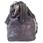 Balenciaga Purple Leather City Two-Way Bag