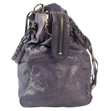 Balenciaga Purple Leather City Two-Way Bag