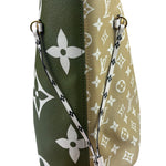 Louis Vuitton Olive Green/Beige Monogram Giant Neverfull MM