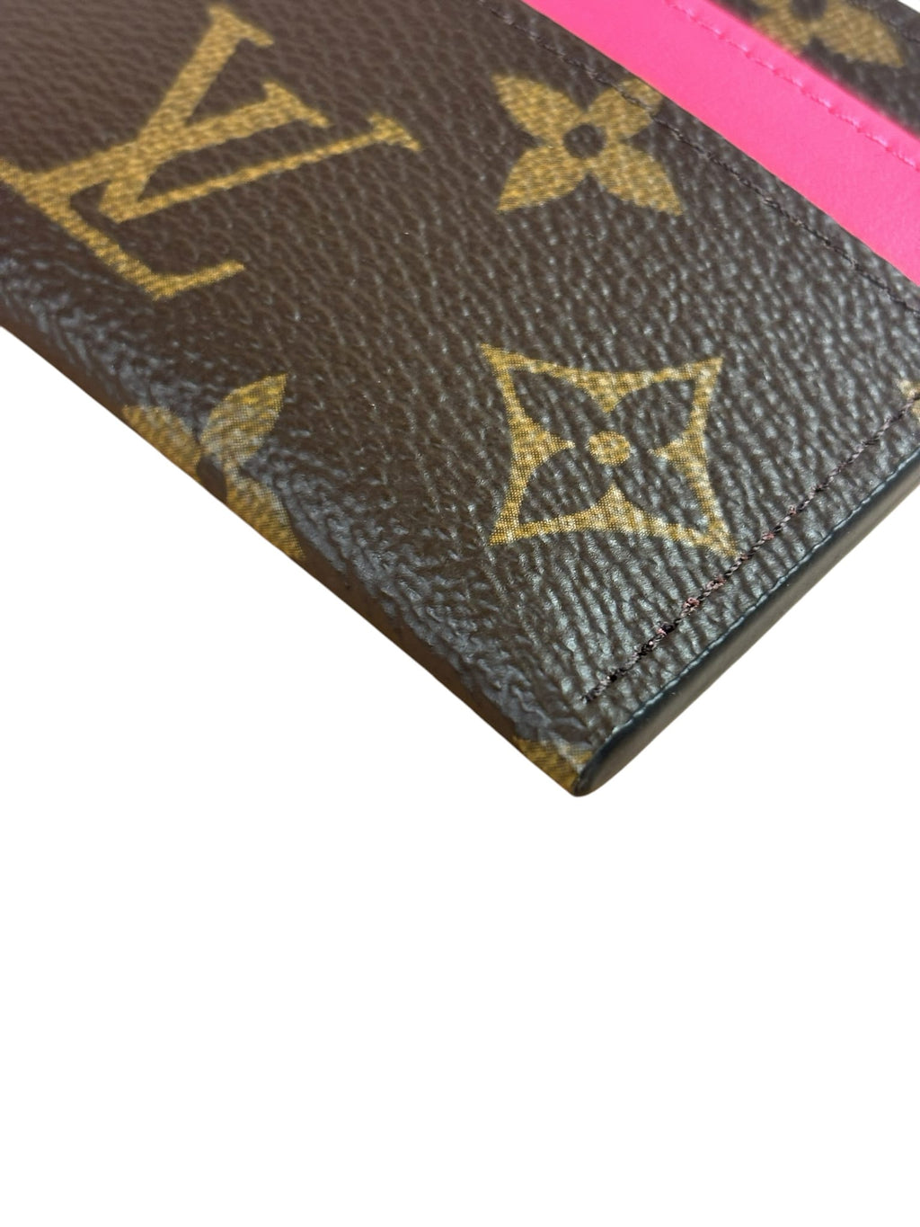 Louis Vuitton Brown/Pink Monogram Card Holder