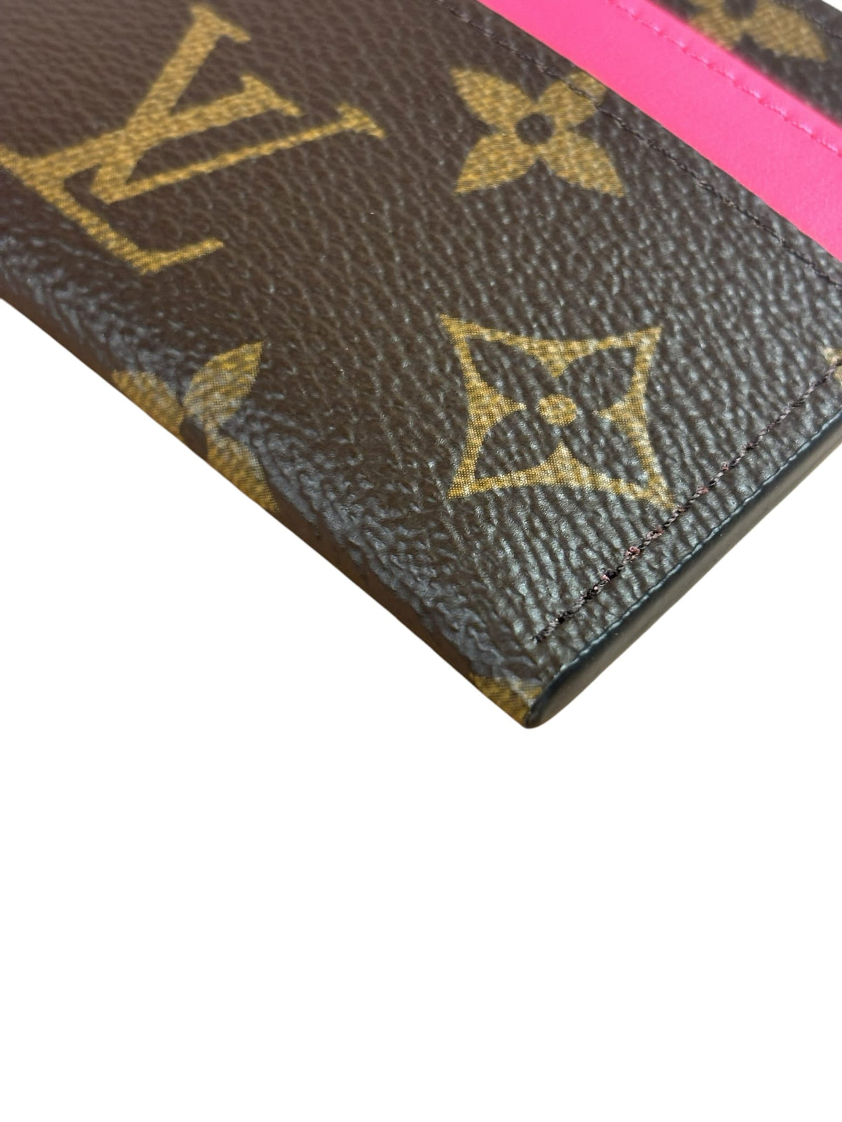 Louis Vuitton Brown/Pink Monogram Card Holder