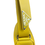 Prada Yellow Saffiano Leather Triangle Shoulder Bag