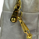 Miu Miu Vintage Pale Grey Vitello Leather Two-Way Bag
