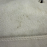 Chloé White Leather Paddington Handbag (Repainted)