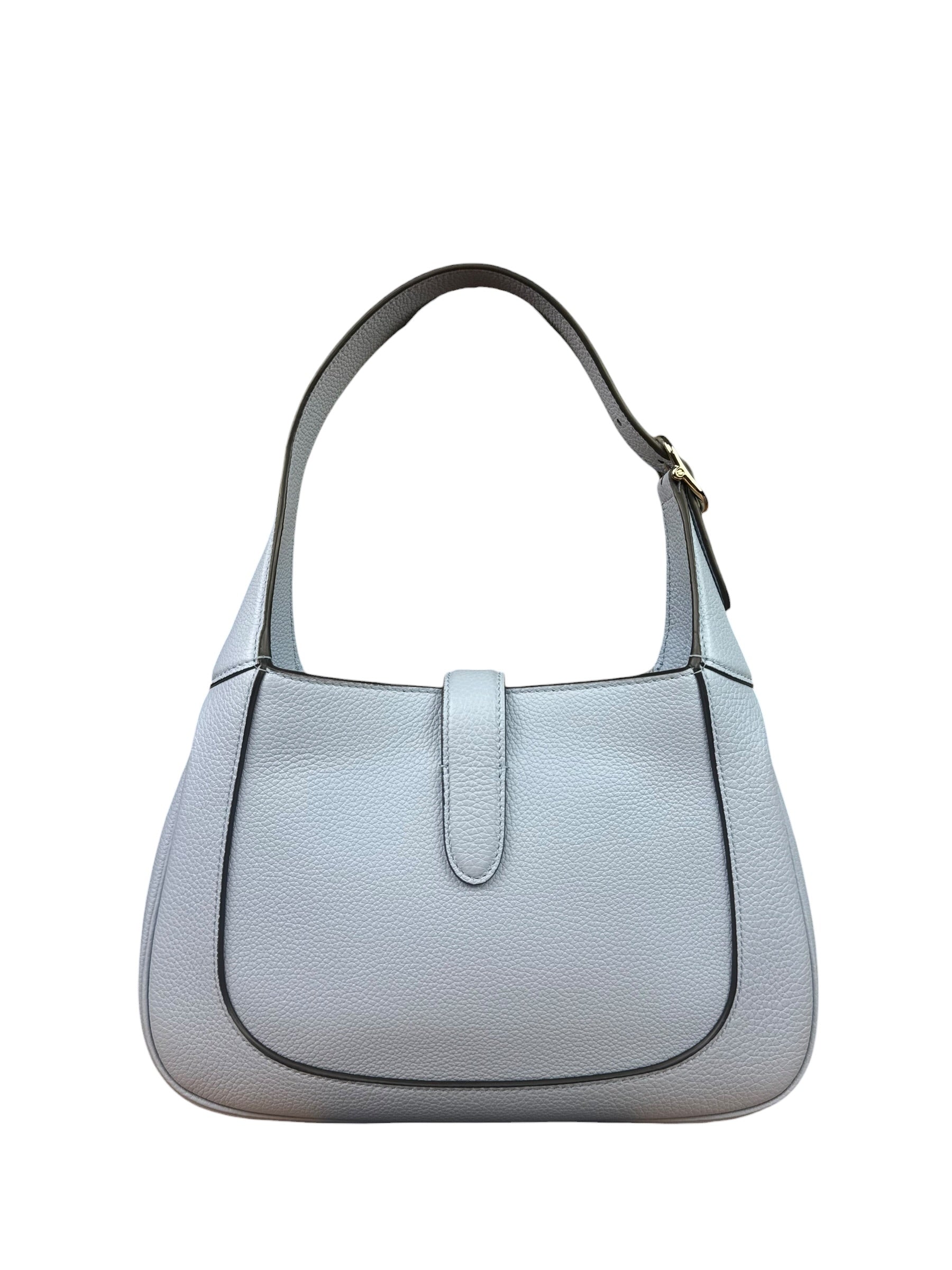 Gucci Jackie 1961 Hobo Bag Light Blue Grained Leather
