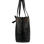 Chanel Black Caviar CC Drawstring Tote Bag 2002