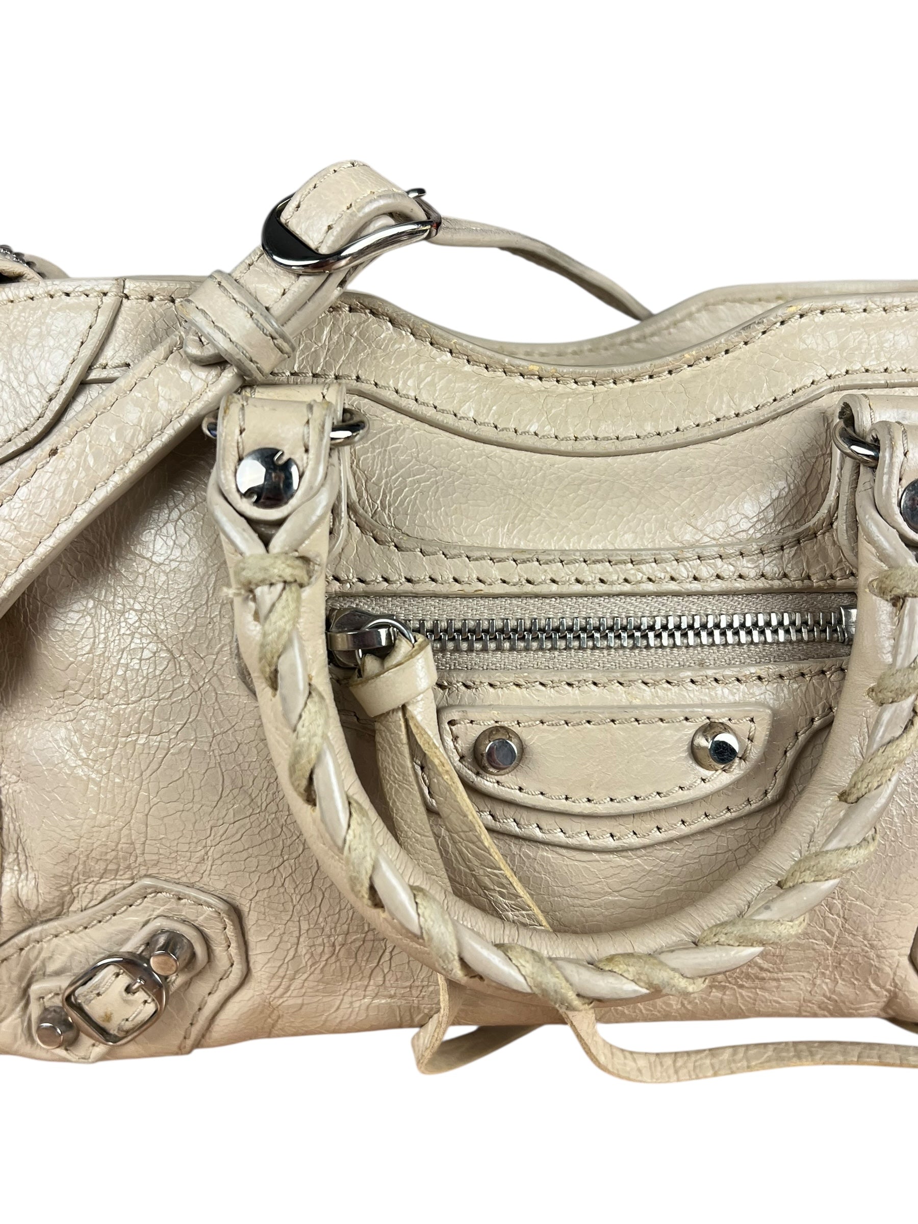 Balenciaga Beige Mini Le City Bag