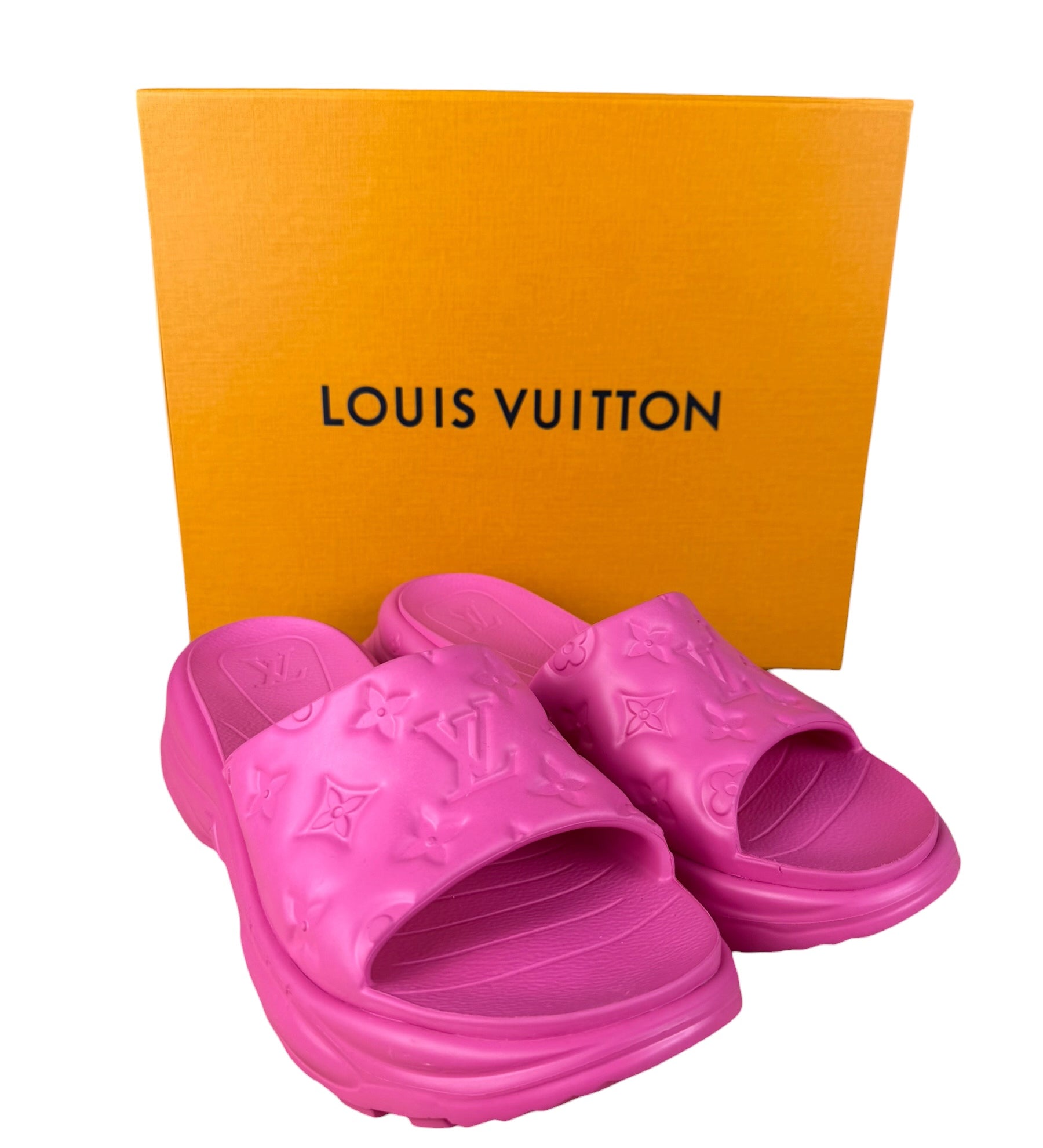 Louis Vuitton Pink Pool 55 Flat Comfort Mule