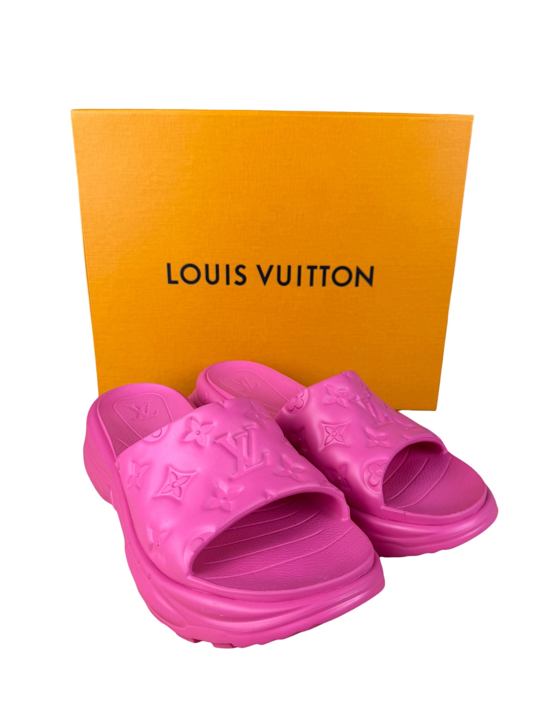 Louis Vuitton Pink Pool 55 Flat Comfort Mule