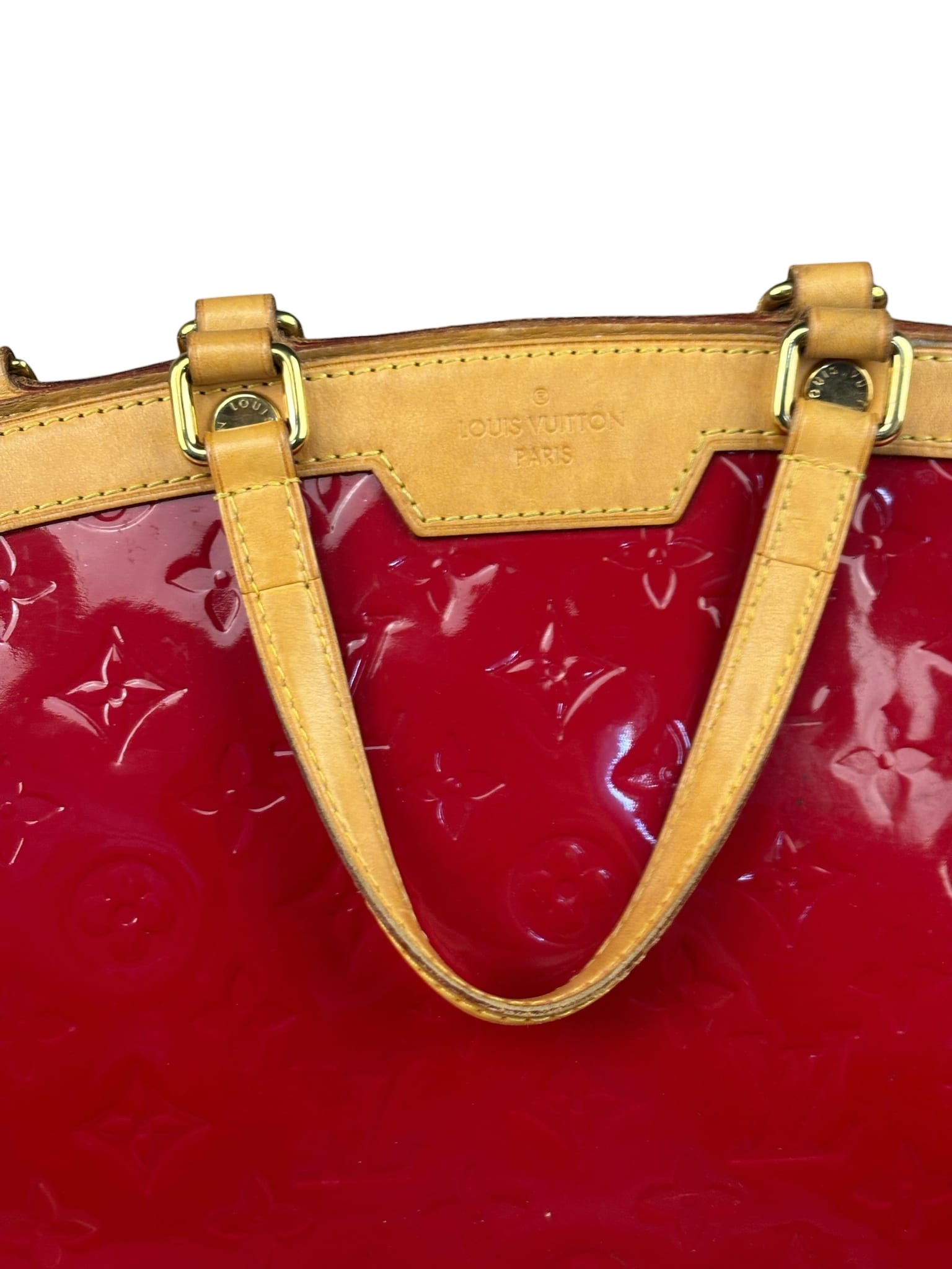 Louis Vuitton Red Vernis Brea Two-Way Bag PM